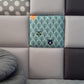 Children's wall panel with forest and bear pattern